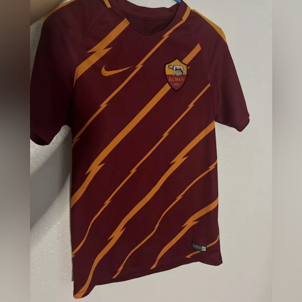 AS ROMA Nike 2016 2017 Pre Match Training Football Jersey Shirt Size small